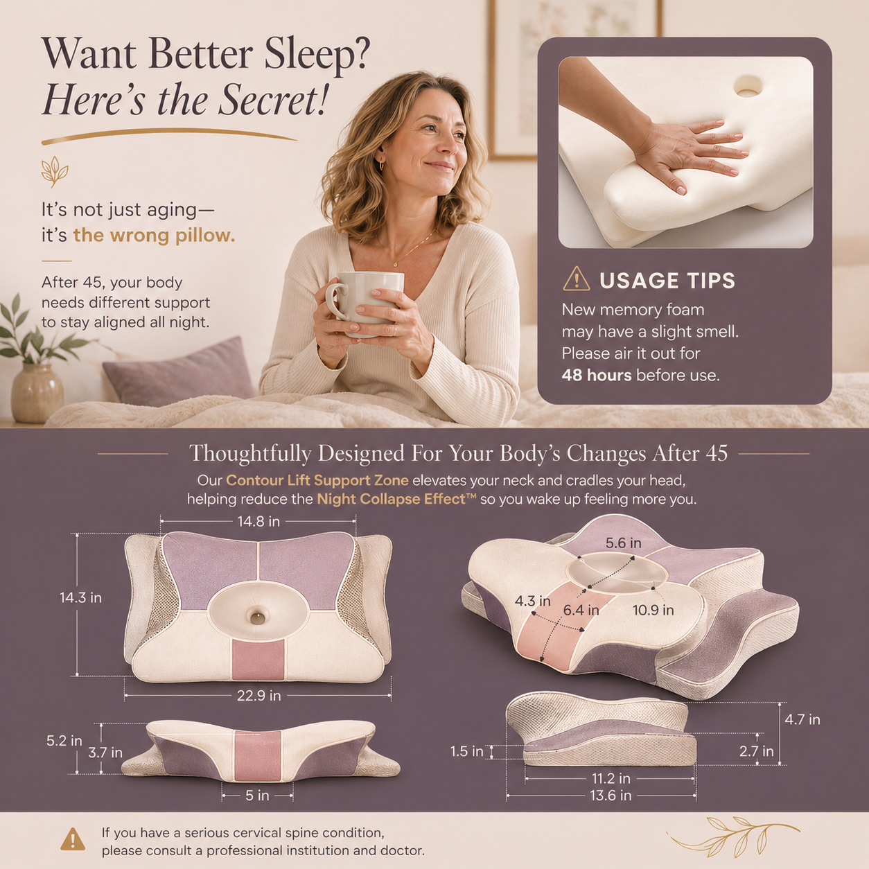 Revielle Cervical Pillow